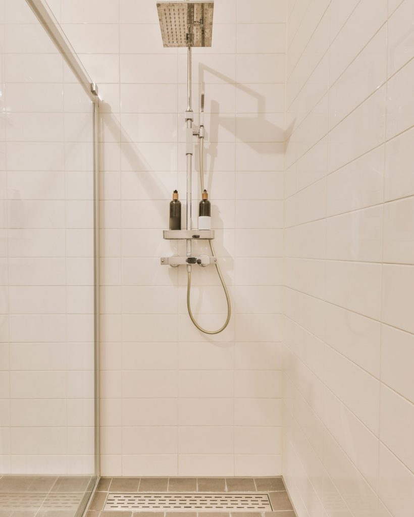 Interior of the cozy shower