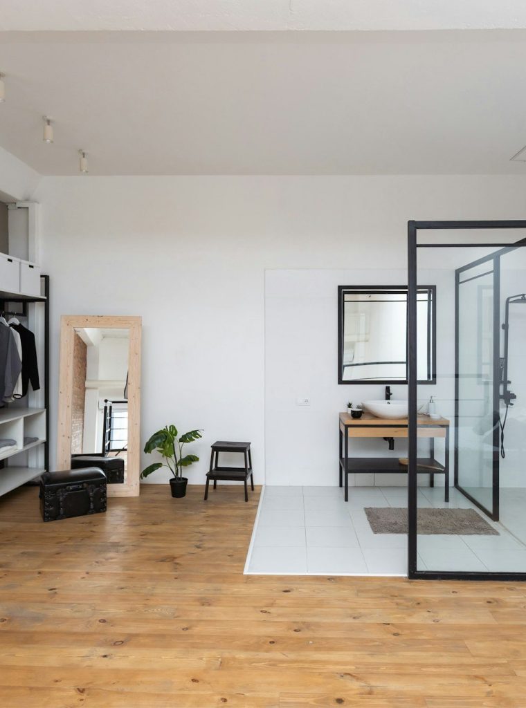 Shower Cabin in the Modern Bathroom